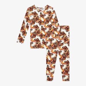 Posh Peanut Bowie Butterfly Pajama Set - 3T